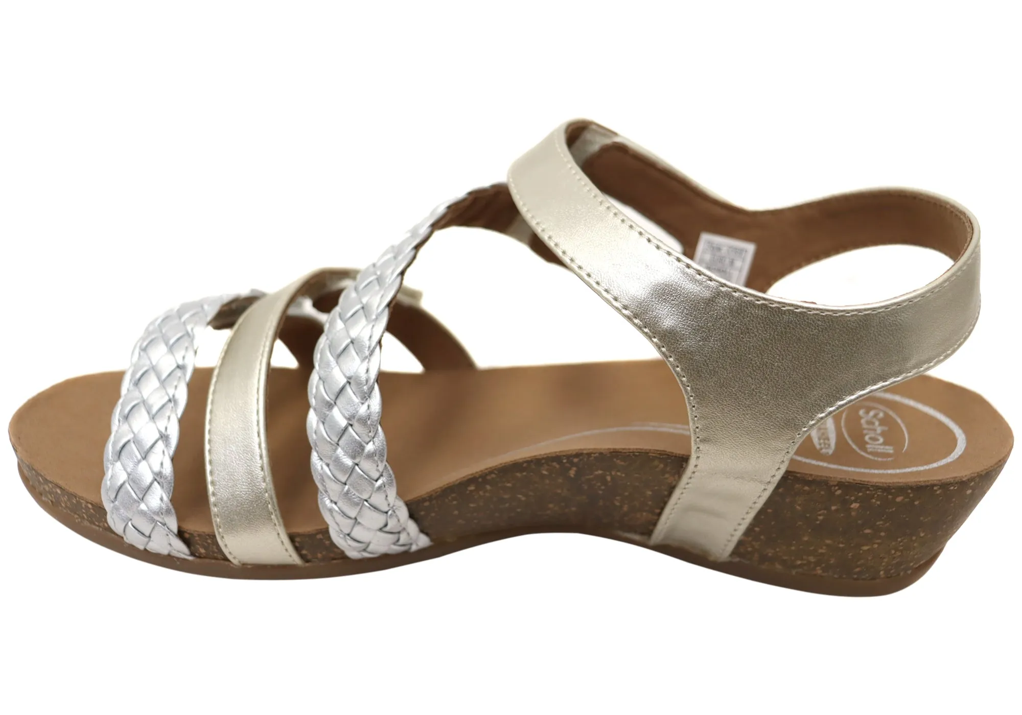 Scholl Orthaheel Josie Womens Comfortable Supportive Wedge Sandals Scholl Orthaheel Shoes
