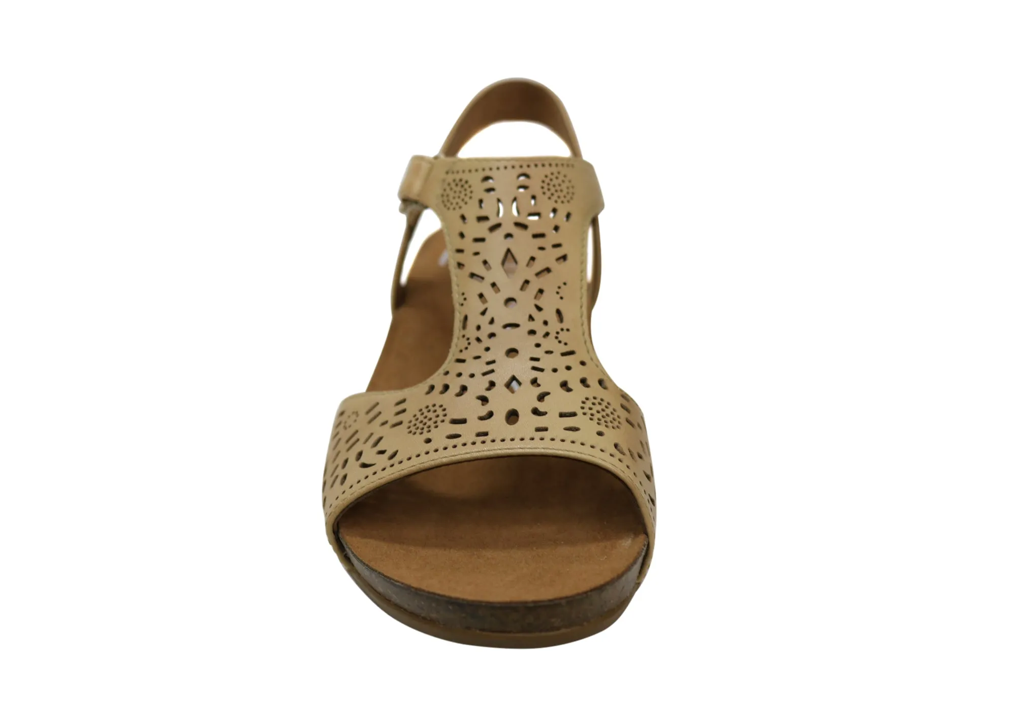 Scholl Orthaheel Julie Womens Comfort Supportive Wedge Leather Sandals Scholl Orthaheel Shoes