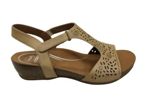 Scholl Orthaheel Julie Womens Comfort Supportive Wedge Leather Sandals Scholl Orthaheel Shoes