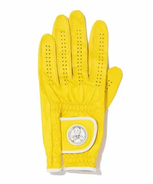 Sheep Leather Signal Marker Glove Yellow