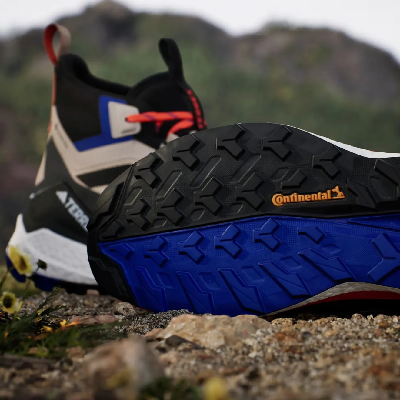 Shoes Adidas Terrex Men Adidas Terrex Free Hiker 2 Wonder Beige / Core Black / Semi Impact Orange