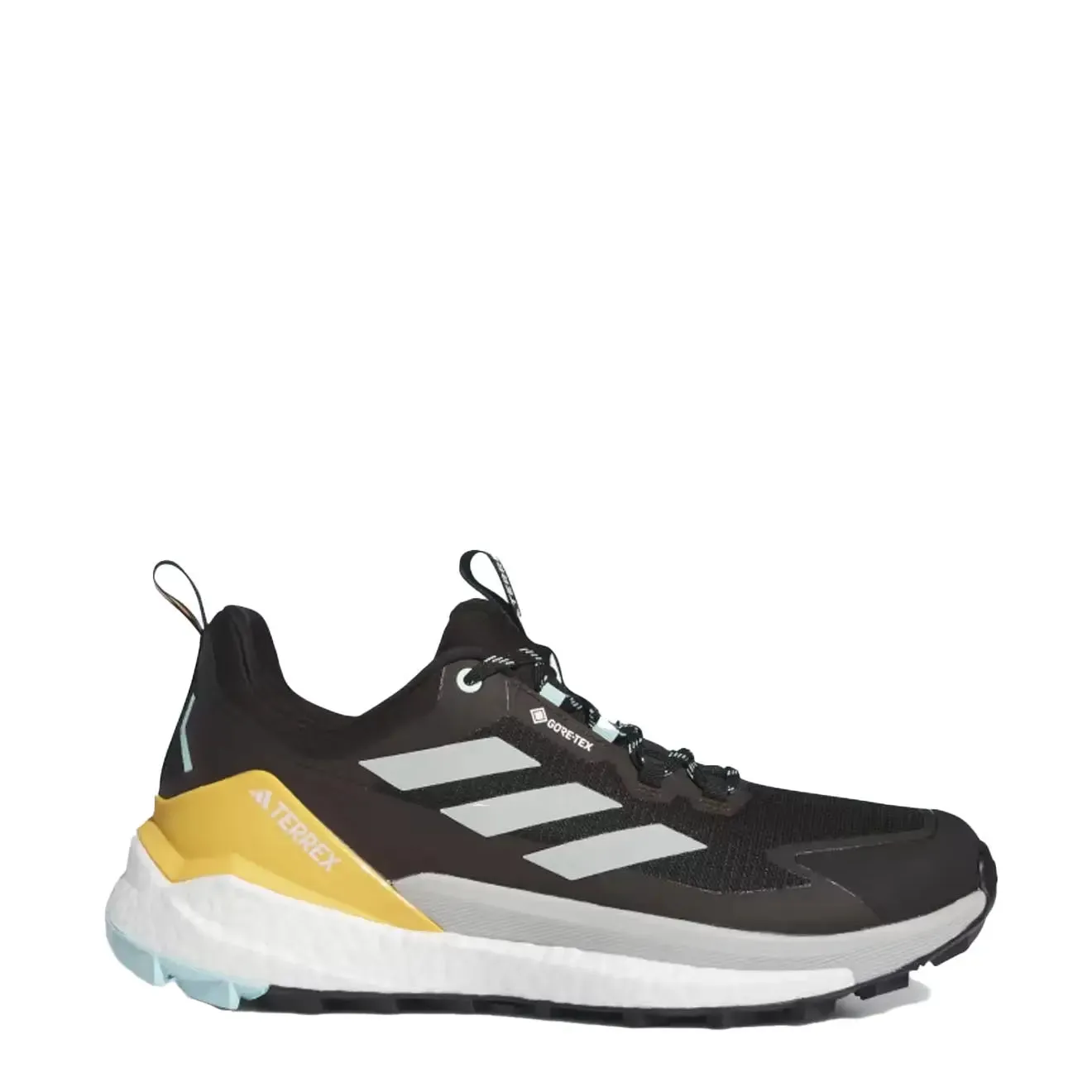 Shoes Adidas Terrex Men Adidas Terrex Free Hiker 2.0 Low Gore-Tex Hiking Shoes Core Black / Wonder Silver / Semi Flash Aqua