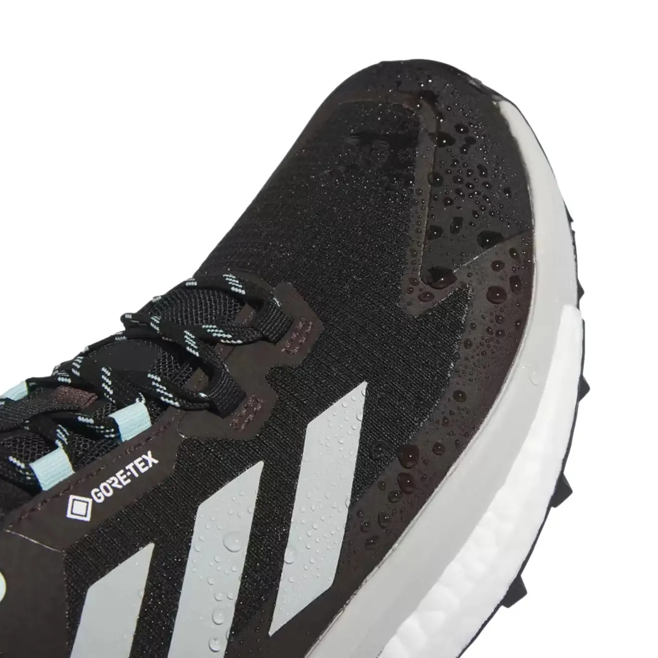 Shoes Adidas Terrex Men Adidas Terrex Free Hiker 2.0 Low Gore-Tex Hiking Shoes Core Black / Wonder Silver / Semi Flash Aqua