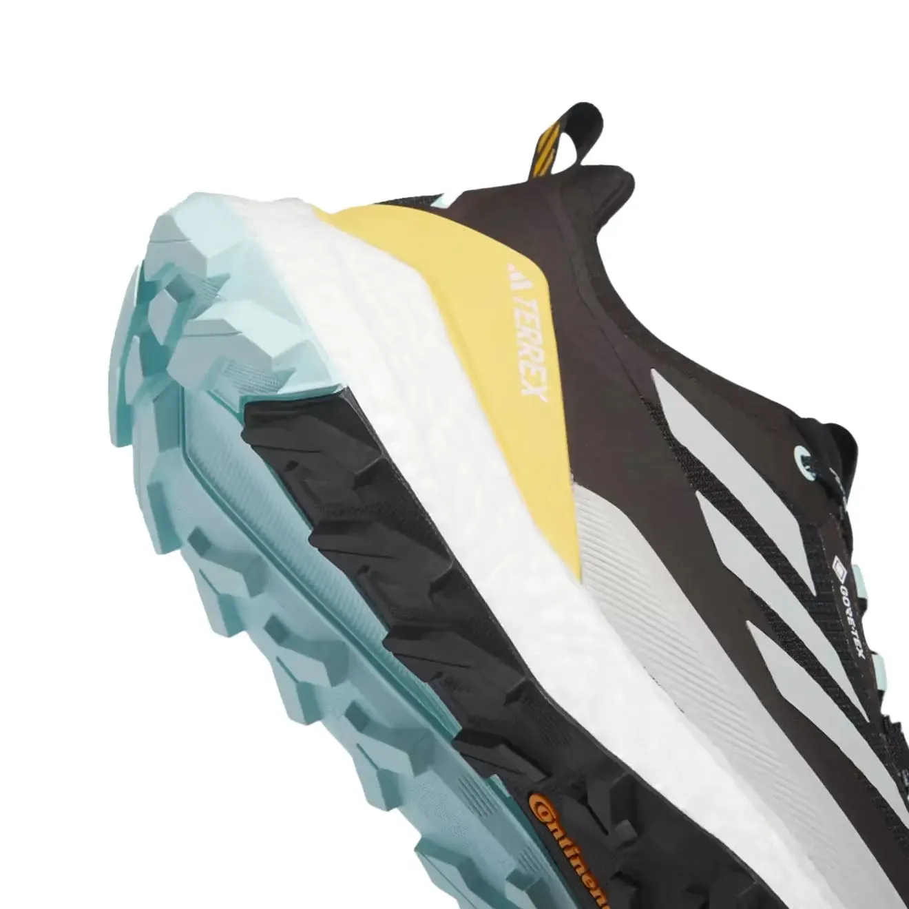Shoes Adidas Terrex Men Adidas Terrex Free Hiker 2.0 Low Gore-Tex Hiking Shoes Core Black / Wonder Silver / Semi Flash Aqua