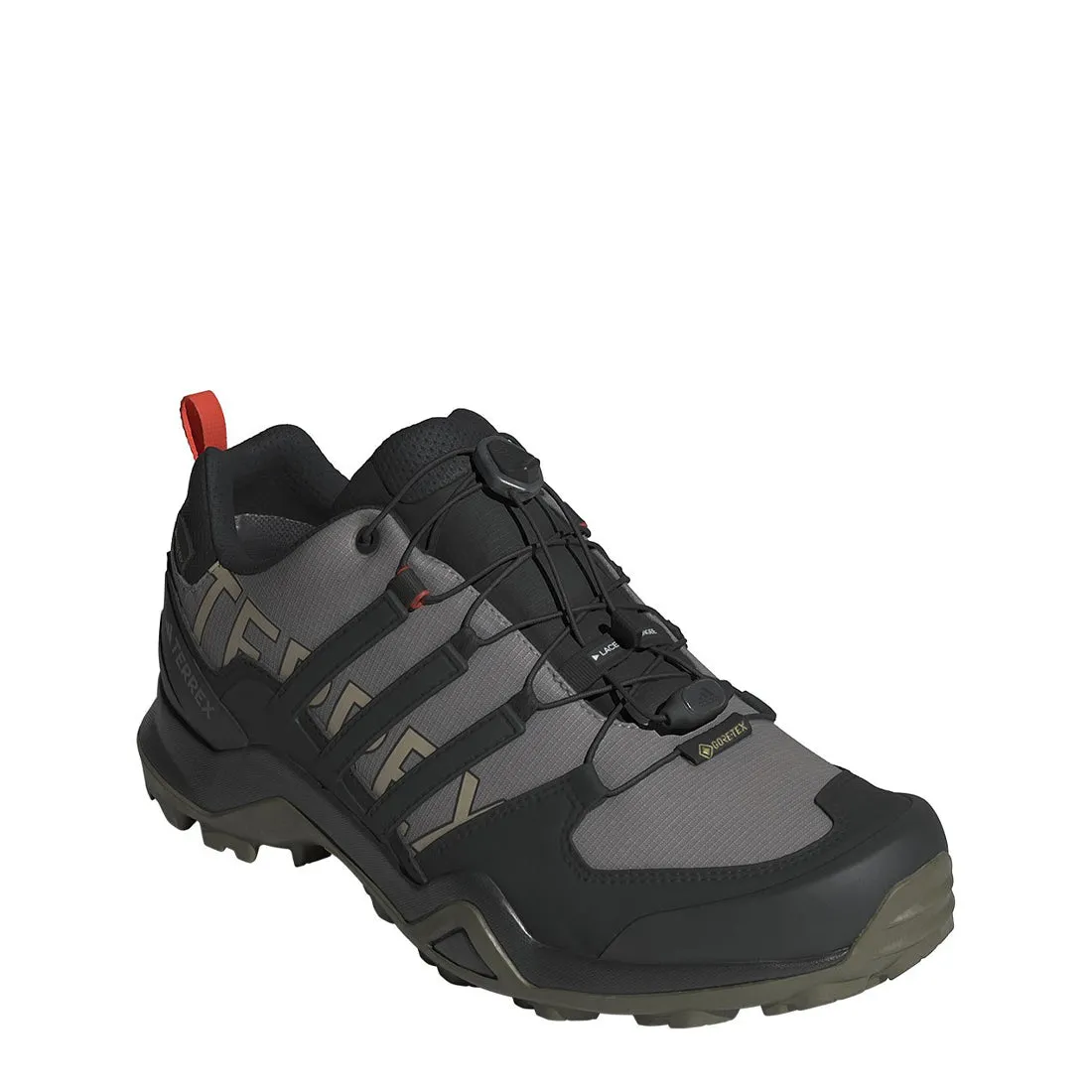Shoes Adidas Terrex Men Adidas Terrex Swift R2 Gore-Tex Hiking Shoes Charcoal Grey / Core Black / Olive Stratus
