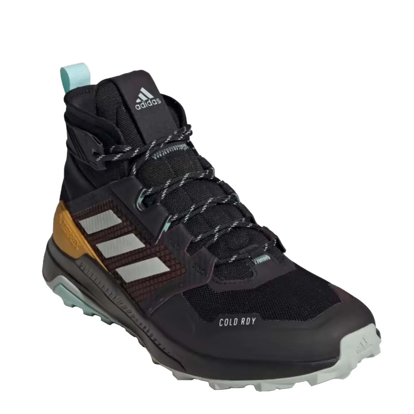 Shoes Adidas Terrex Men Adidas Terrex Trailmaker Mid Cold.Rdy Hiking Boots Shadow Brown / Wonder Silver / Semi Flash Aqua