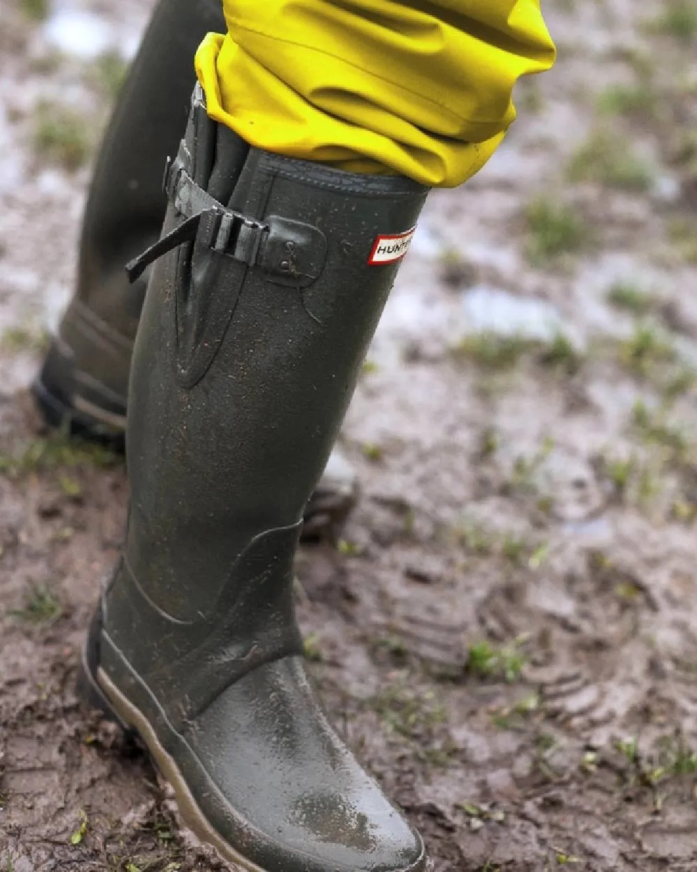 Shoes Hunter Wellies Hunter Mens Balmoral Neoprene Adjustable Wellington Boots