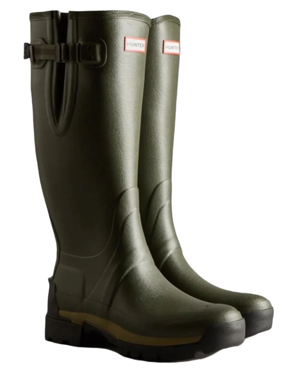 Shoes Hunter Wellies Hunter Mens Balmoral Neoprene Adjustable Wellington Boots