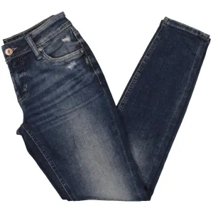 Silver Jeans Co. Womens Denim Distressed Skinny Jeans