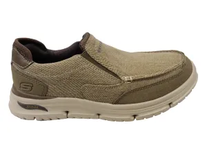 Skechers Mens Arch Fit Vortell Rothler Comfortable Slip On Shoes Skechers Shoes