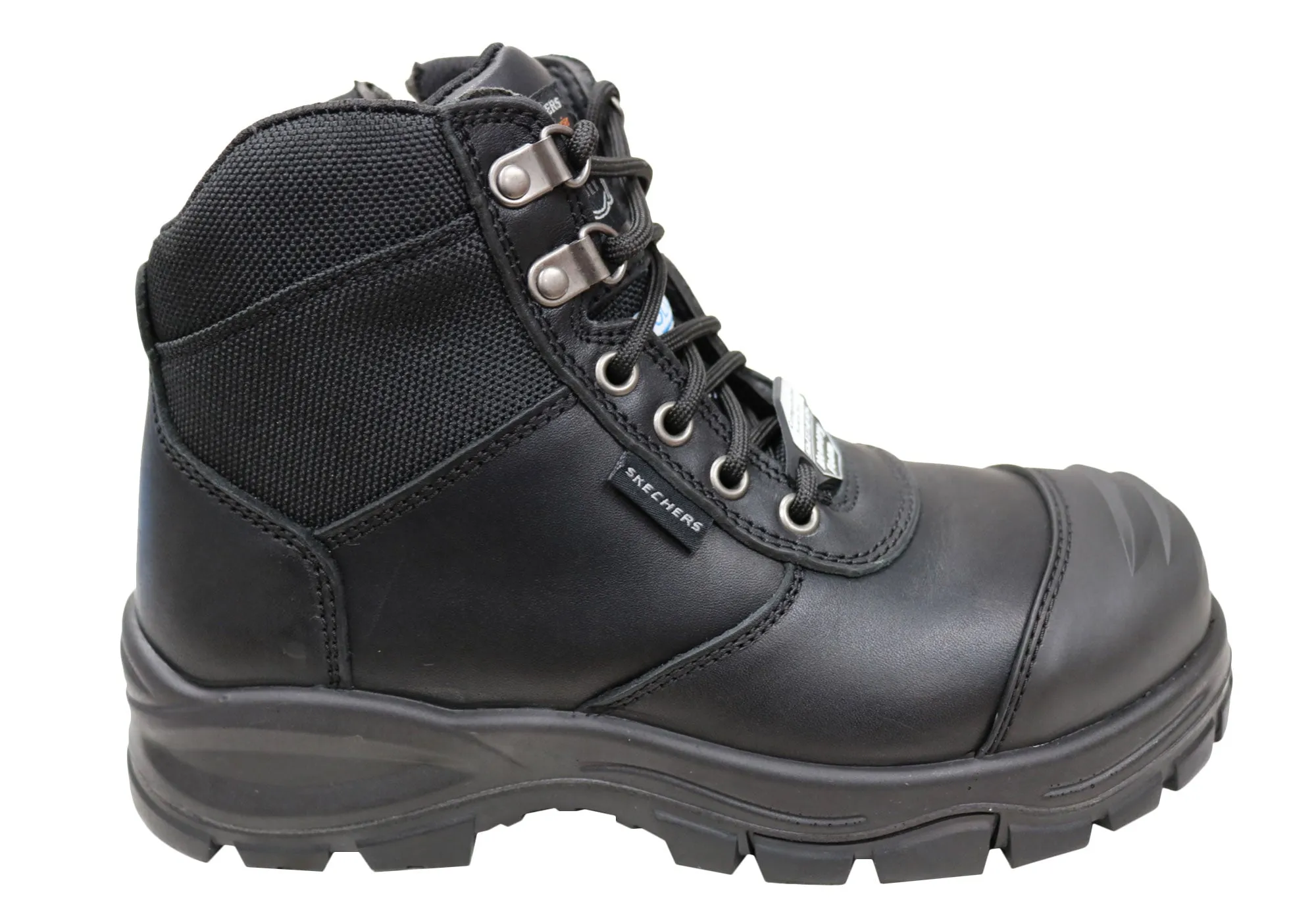 Skechers Womens Leather Comfortable Work Composite Toe Work Boots Skechers Shoes