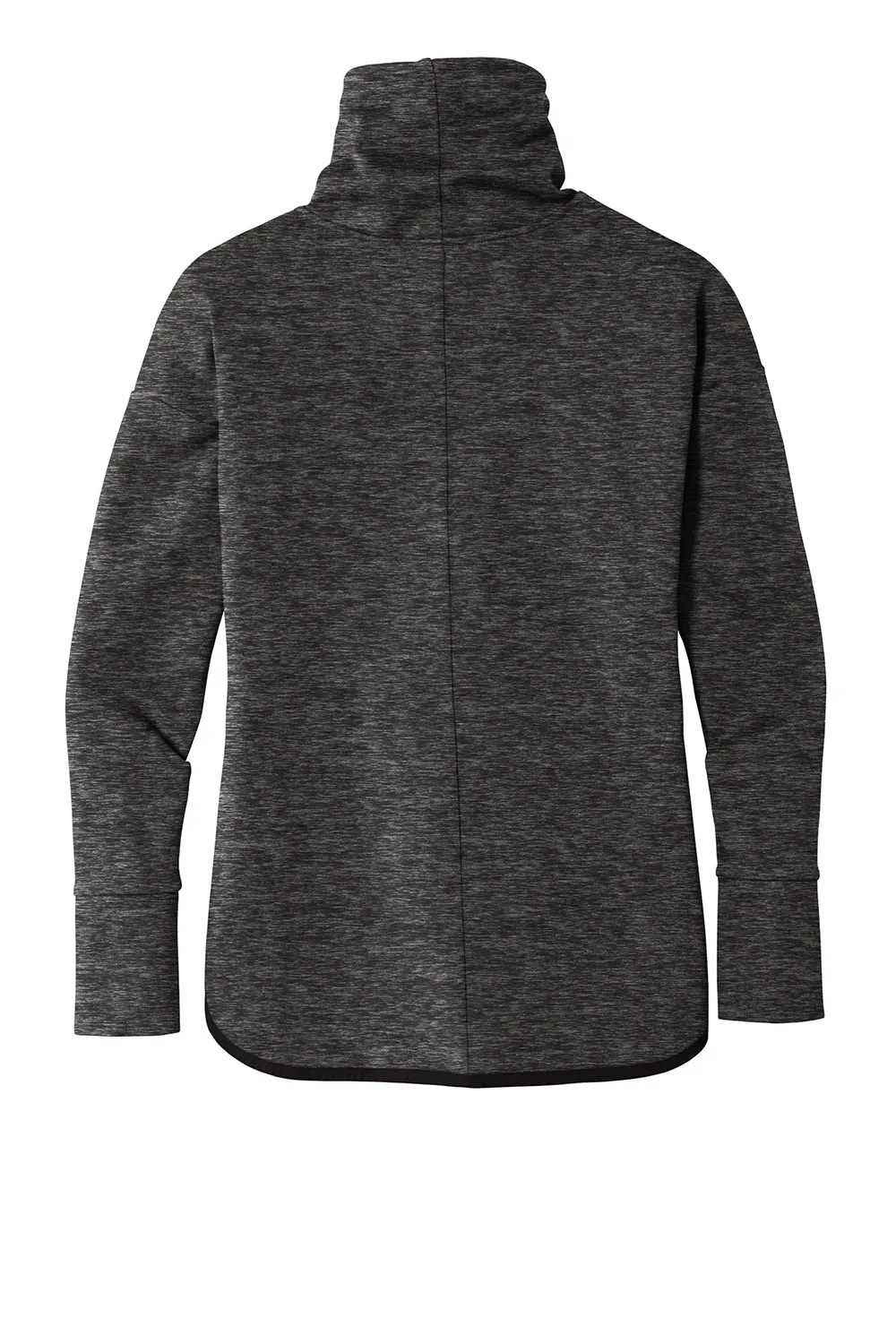 Sport-Tek Womens Triumph Fleece Cowl Neck Sweatshirt w/ Pocket - Heather Black