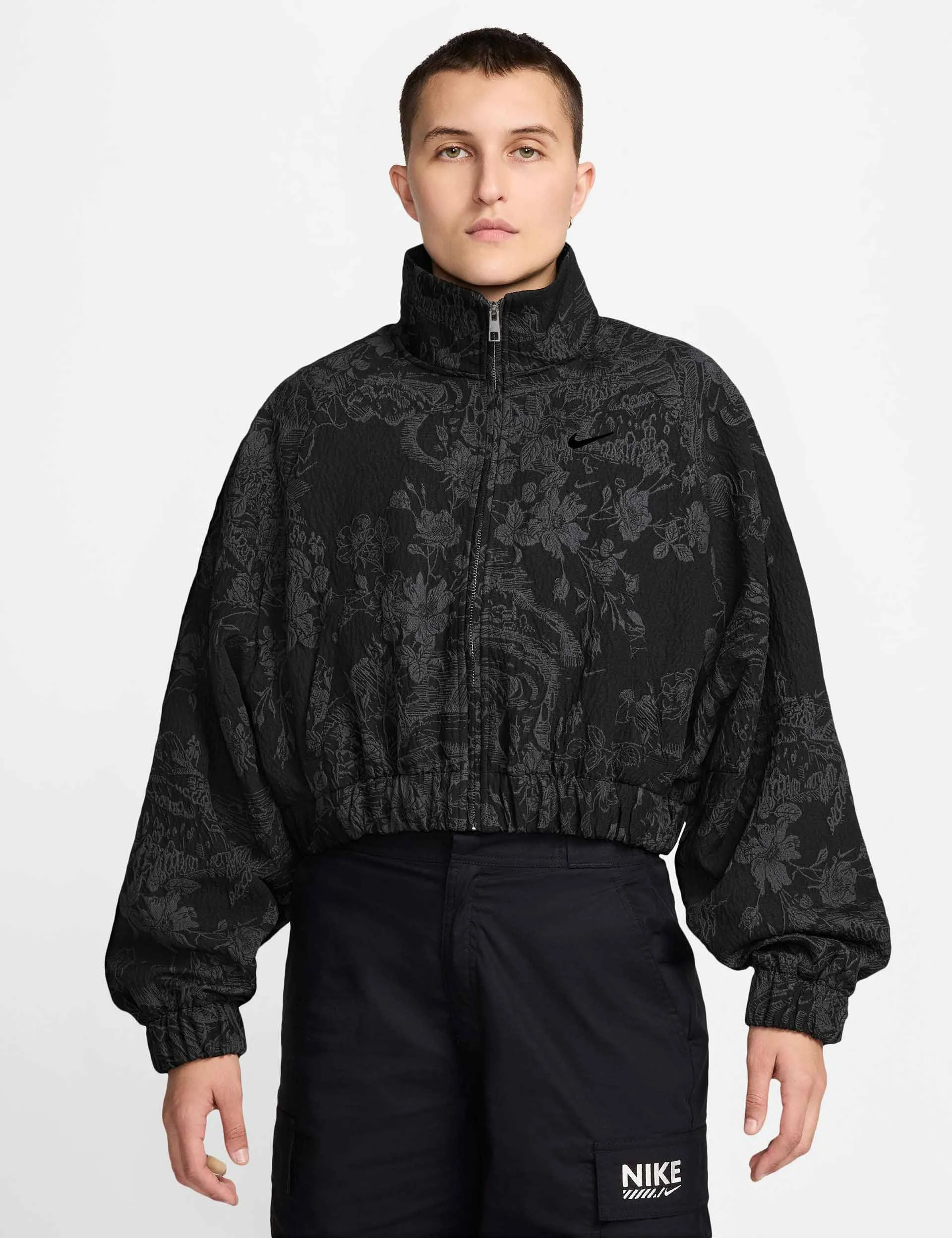Sportswear Collection Jacquard Track Jacket - Black/Anthracite