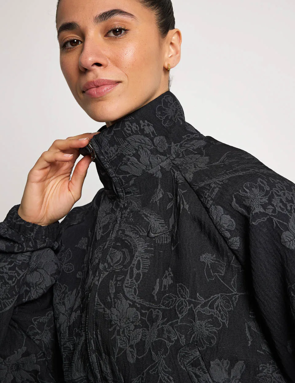 Sportswear Collection Jacquard Track Jacket - Black/Anthracite