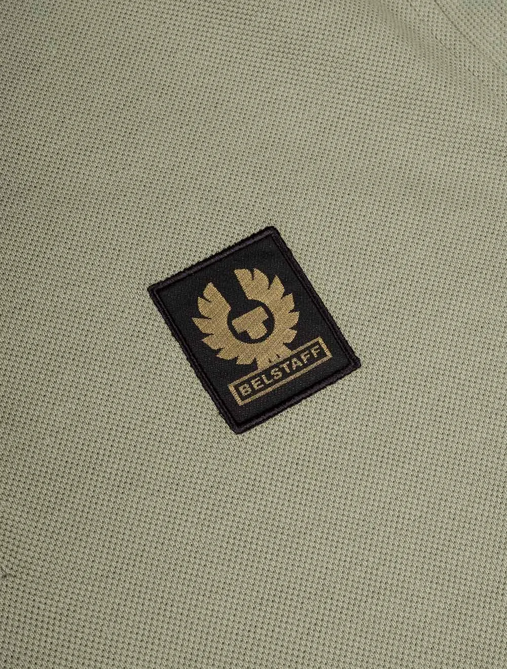 S/S Polo With Patch Green
