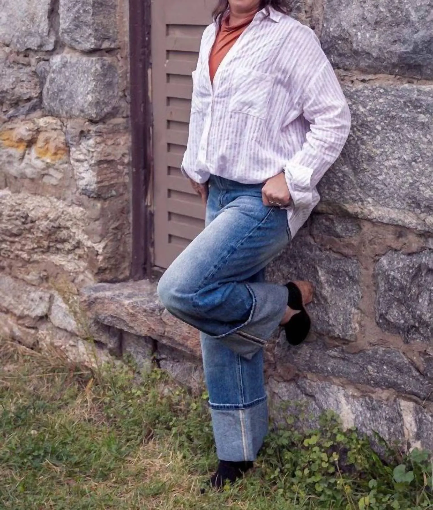 Striped Button Down Shirt