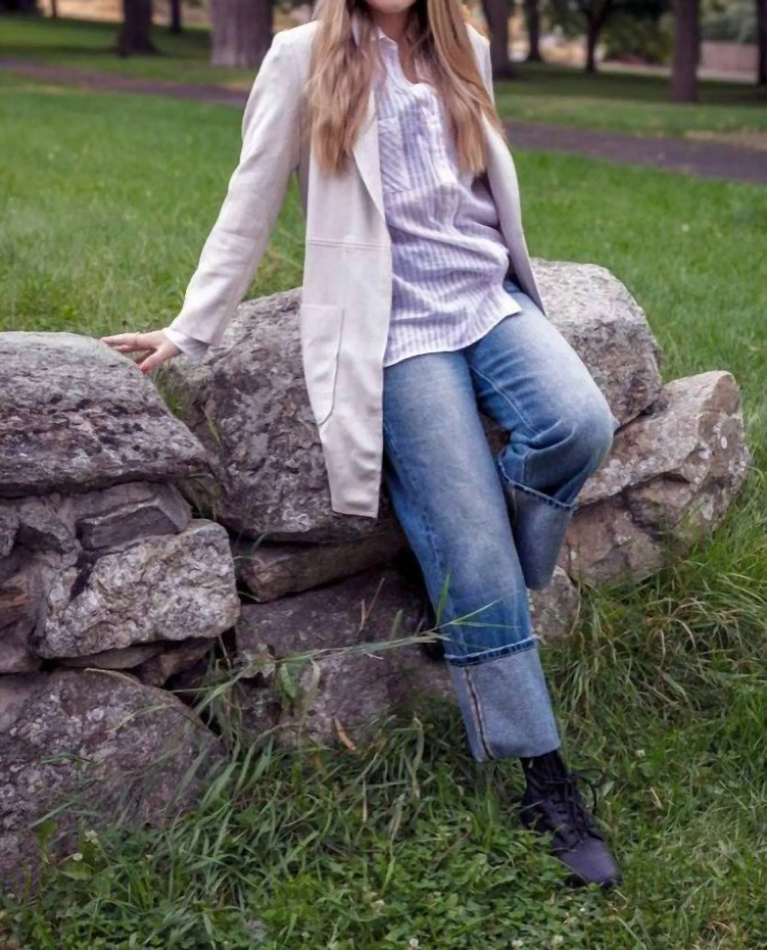 Striped Button Down Shirt