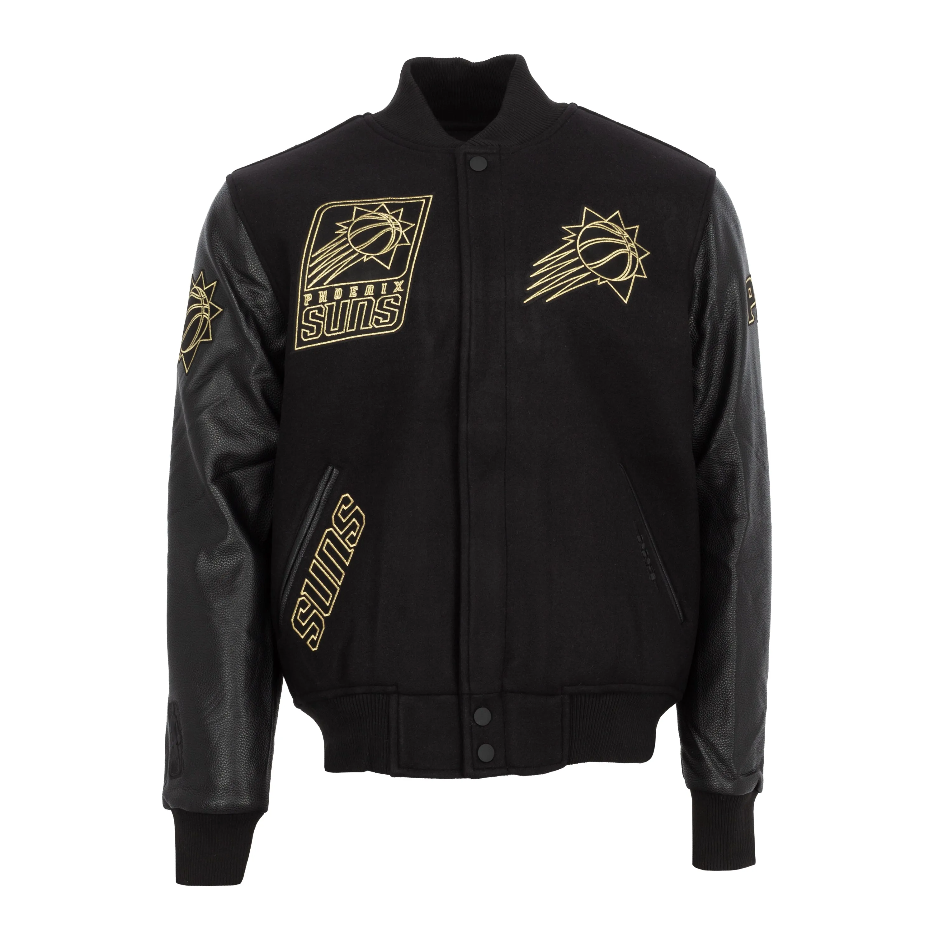 Suns Black Gold Varsity Jacket - Mens Clothing_Pro-Standard
