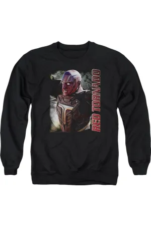 Supergirl Red Tornado Adult Crewneck Sweatshirt