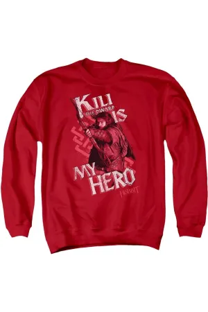 The Hobbit Kili Is My Hero Adult Crewneck Sweatshirt