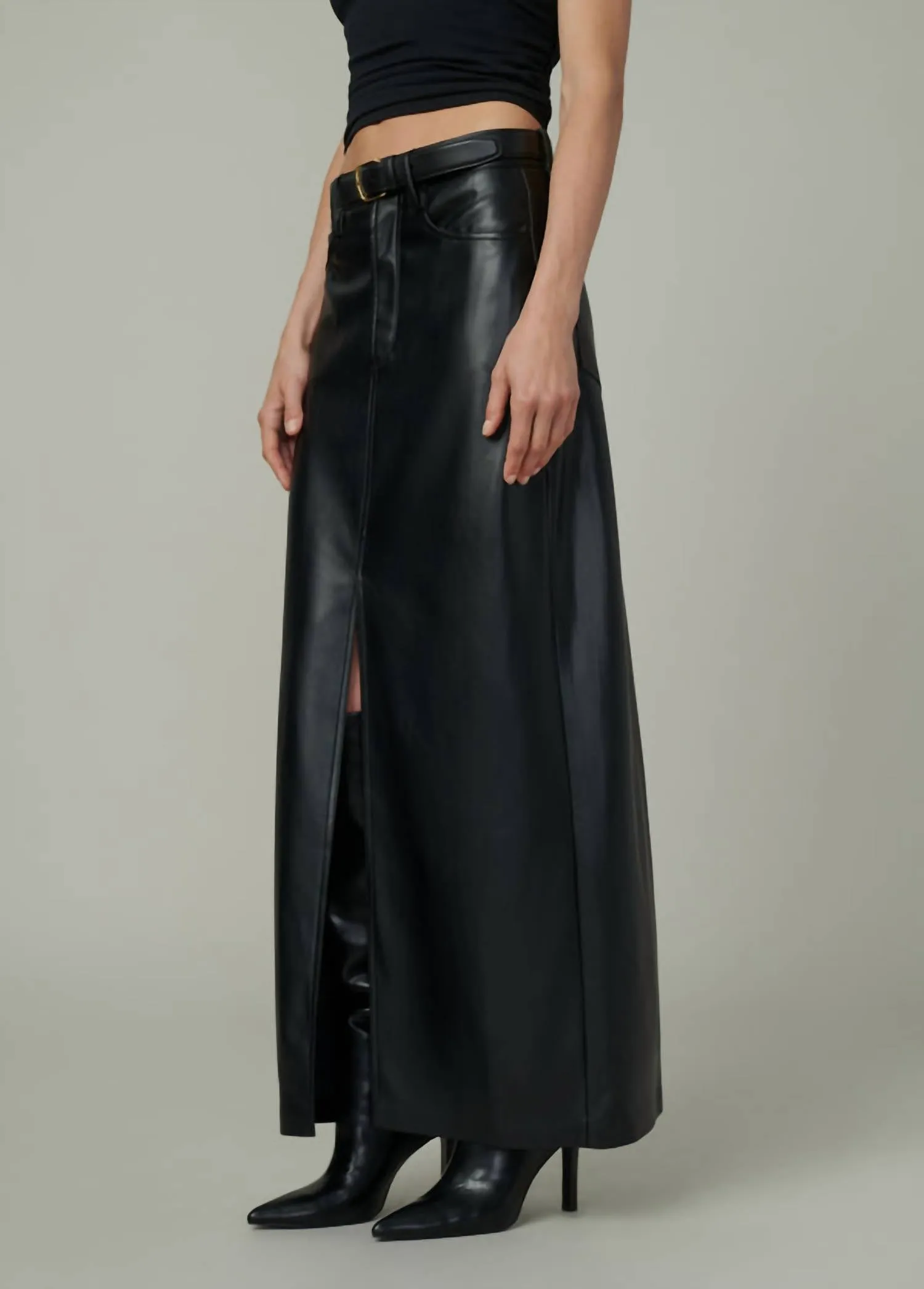 The Martine Maxi Skirt In Black