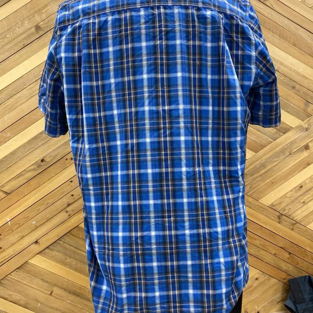 The North Face The North Face - Polo ButtonShirt - MSRP $89: Blue/Yellow-men-LG