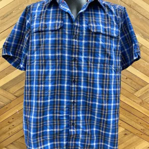 The North Face The North Face - Polo ButtonShirt - MSRP $89: Blue/Yellow-men-LG