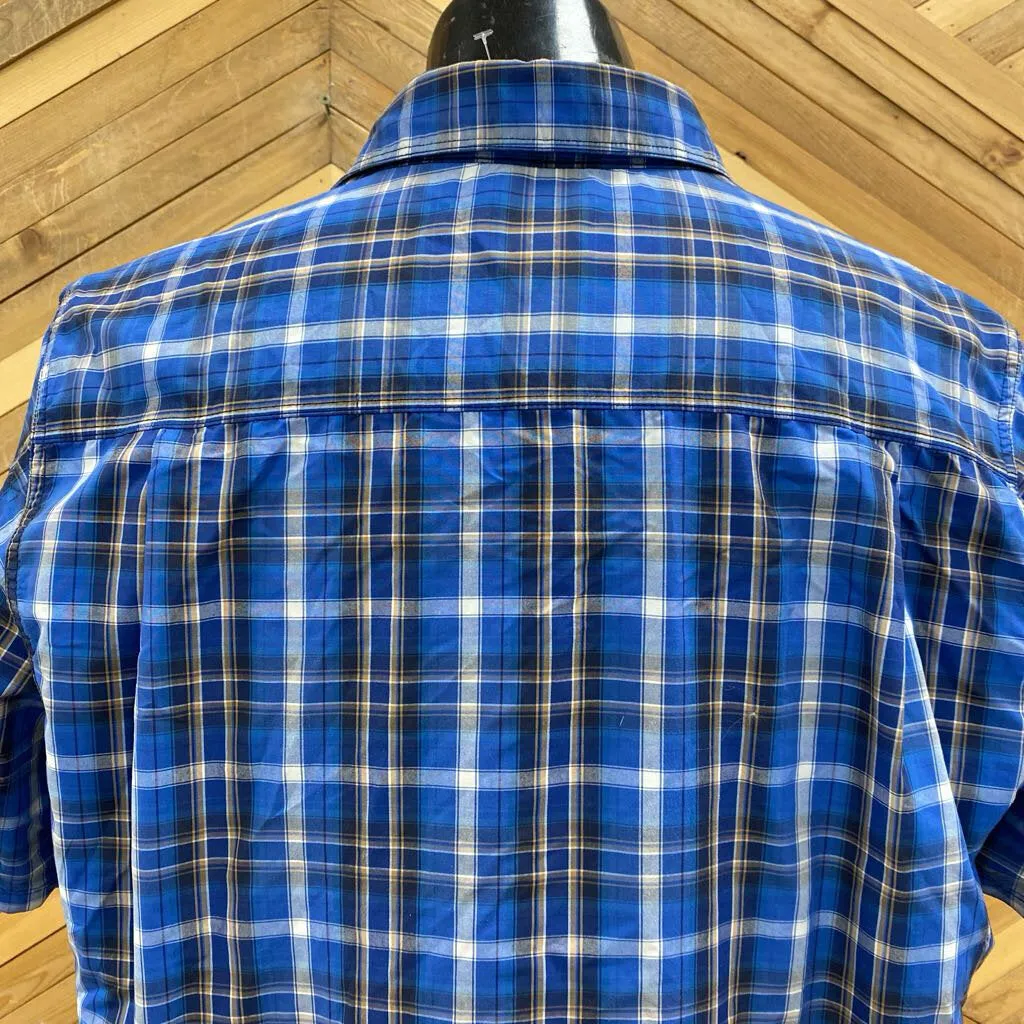 The North Face The North Face - Polo ButtonShirt - MSRP $89: Blue/Yellow-men-LG