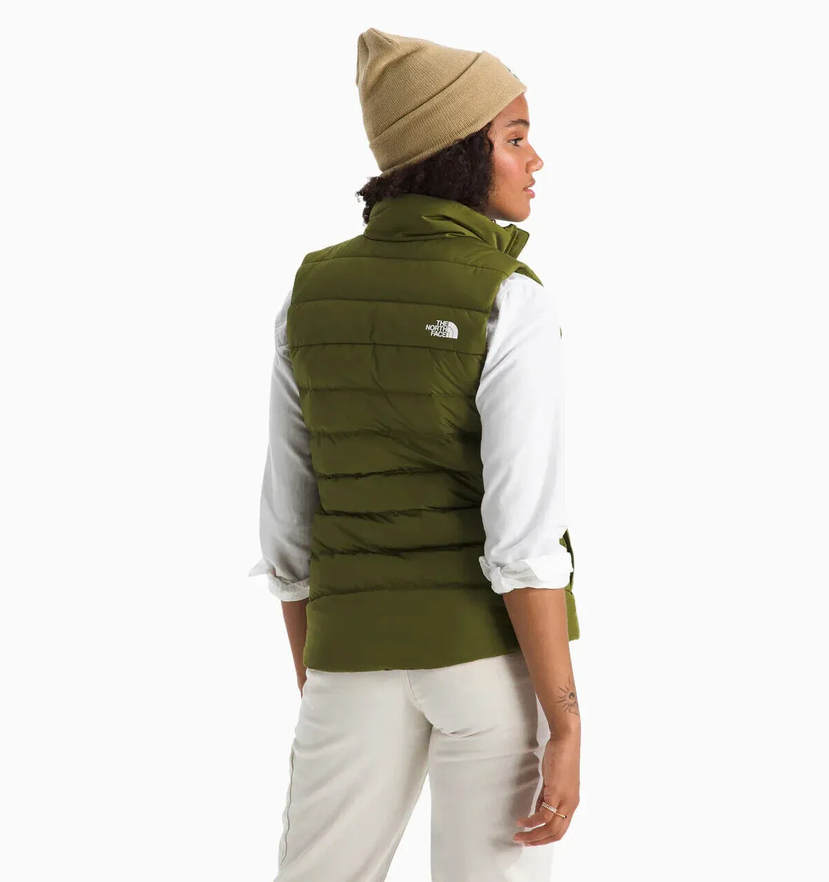 THE NORTH FACE Women's Aconcagua 3 Vest - PFAS Free, Forest Olive, Medium