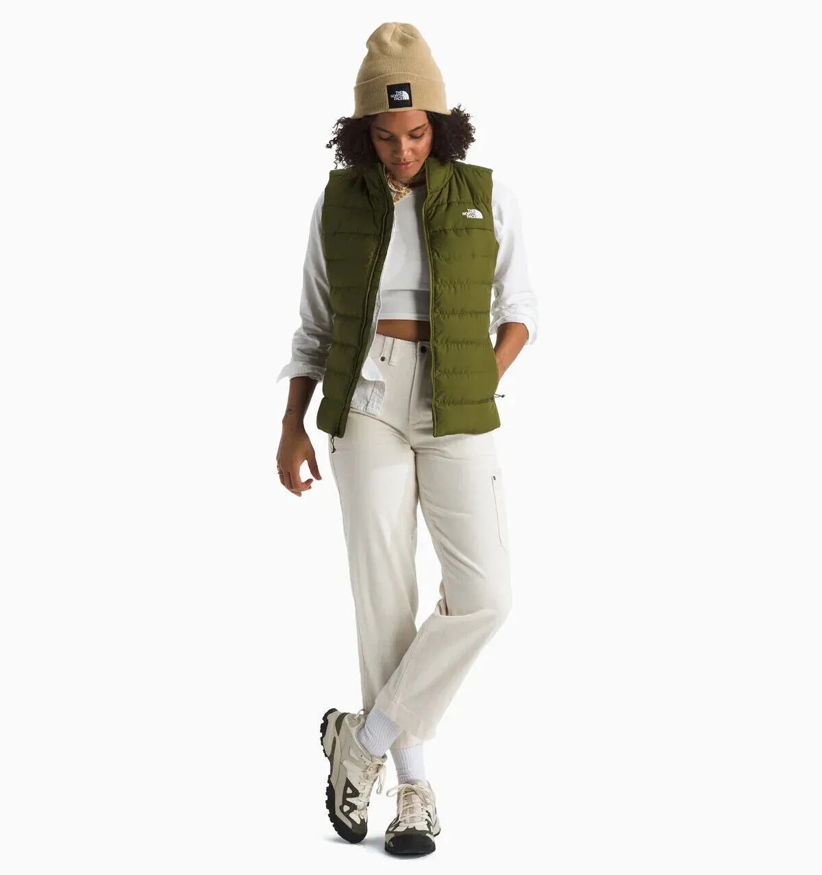 THE NORTH FACE Women's Aconcagua 3 Vest - PFAS Free, Forest Olive, Medium