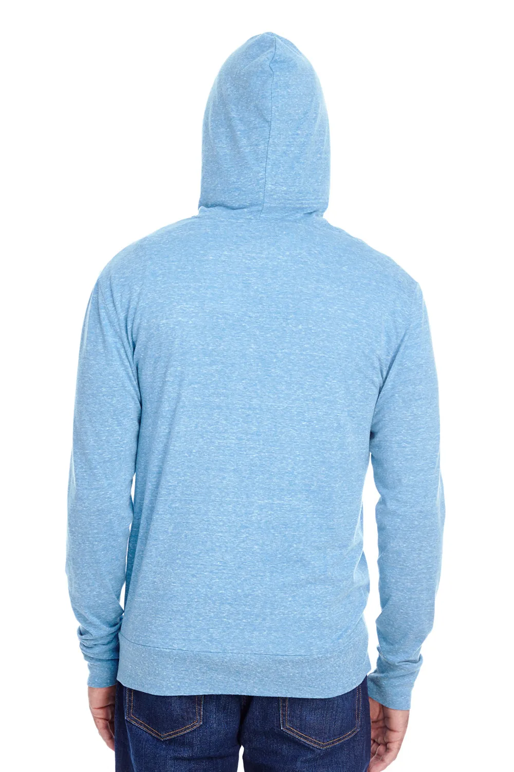Threadfast Apparel Mens Full Zip Hooded Sweatshirt Hoodie w/ Pockets - Royal Blue