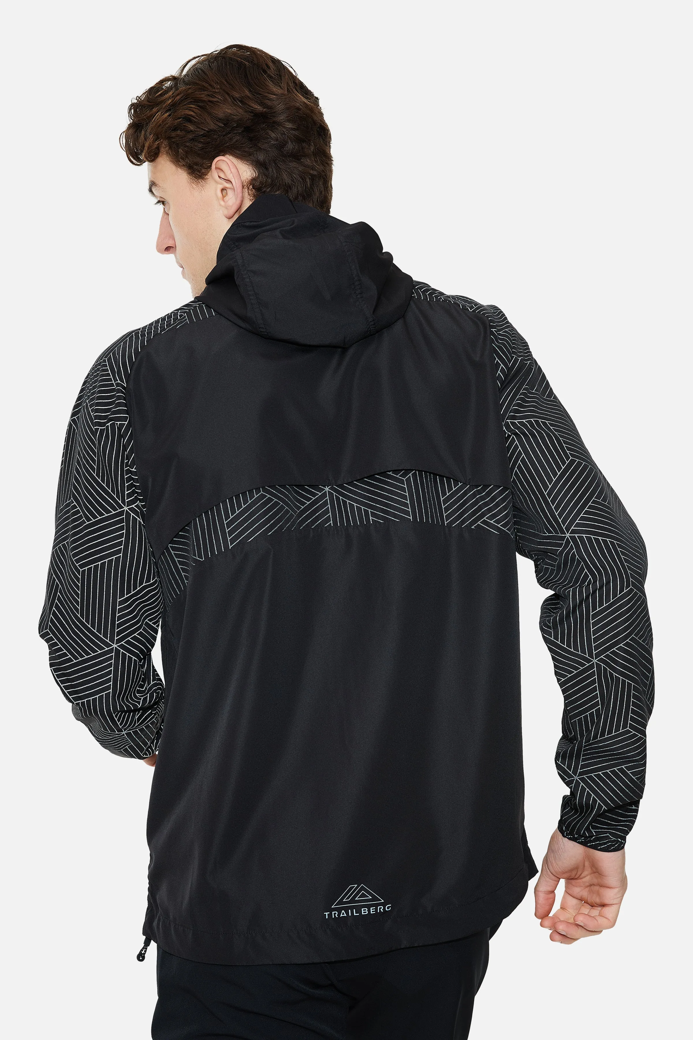 Trailberg Axis Jacquard Windbreaker - Black