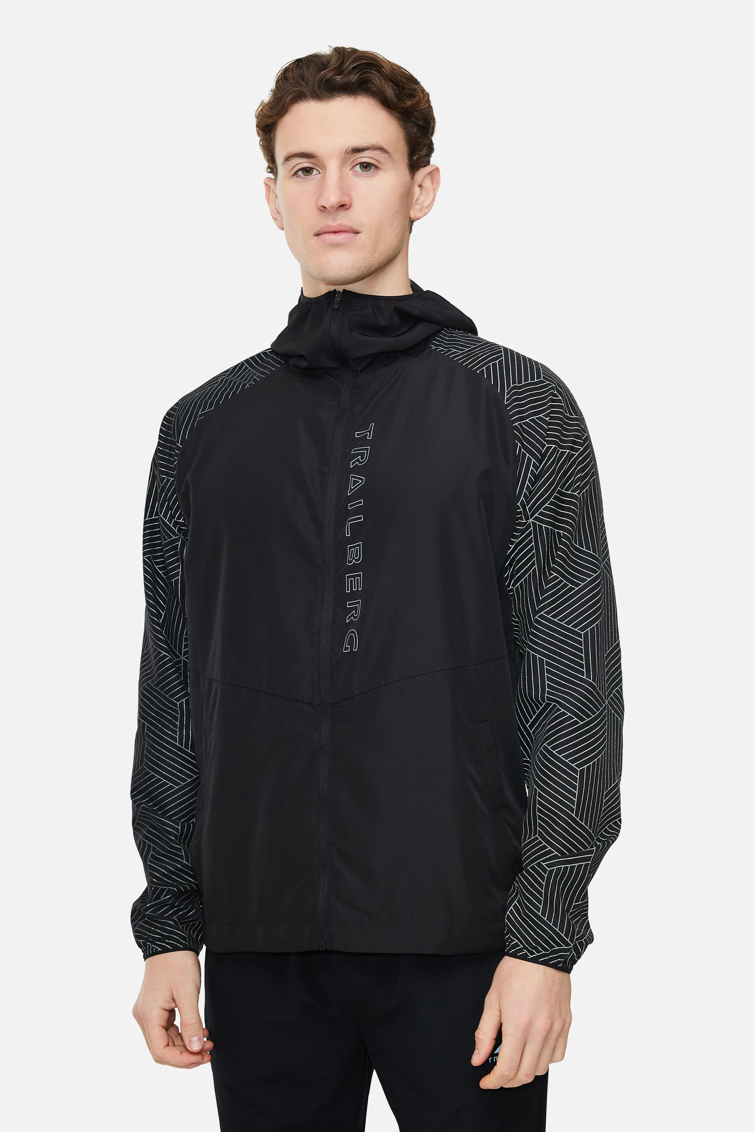 Trailberg Axis Jacquard Windbreaker - Black