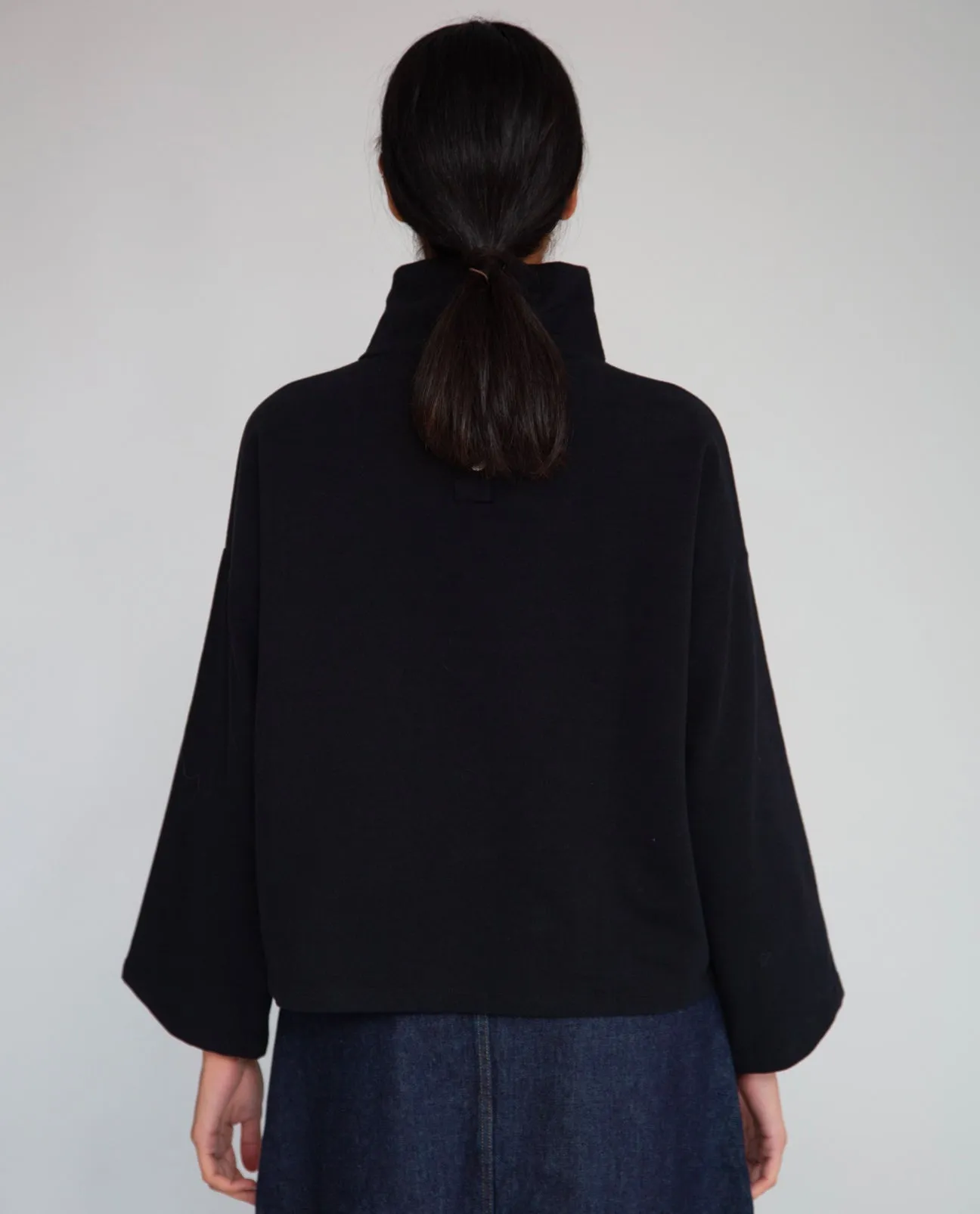 Ula Organic Cotton Top In Black