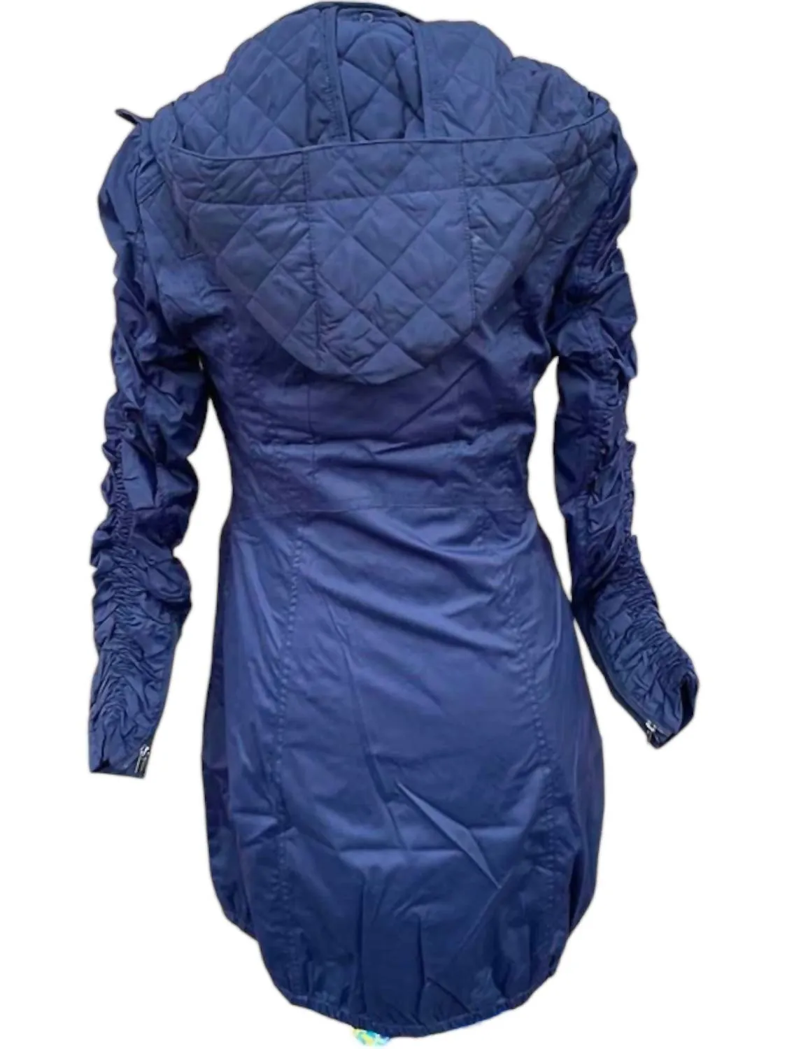 Ula Quilted Vest Jacket In Navy