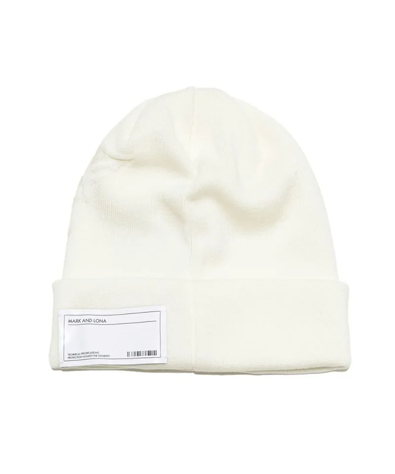 Unisex CD9-SWBN Knit beanie WHITE