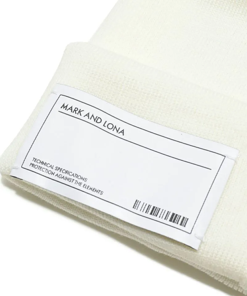 Unisex CD9-SWBN Knit beanie WHITE