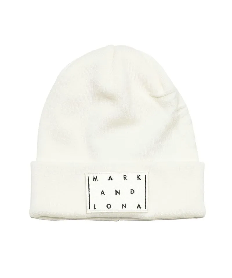 Unisex CD9-SWBN Knit beanie WHITE
