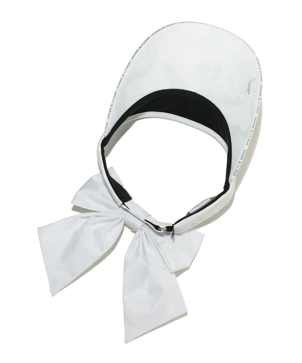 Unisex Gauge Ribboned Visor White