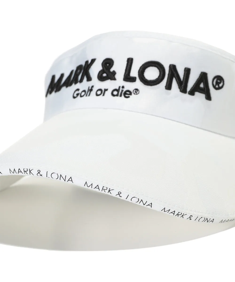 Unisex Gauge Ribboned Visor White