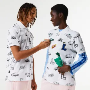 Unisex Holiday Custom Print Polo Shirt White Patagonia Clothing