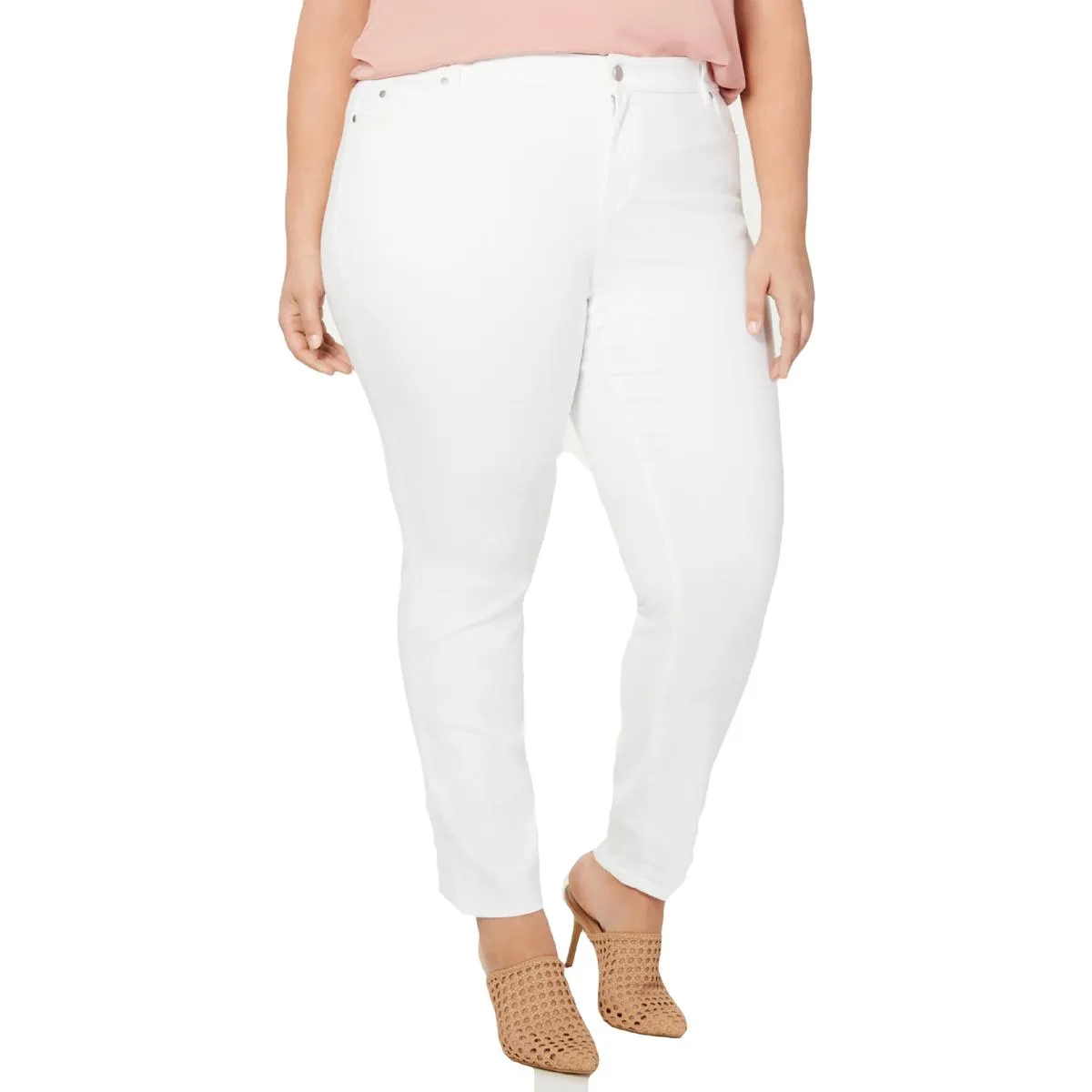 Vince Camuto Womens Plus Skinny High Waist Jeans