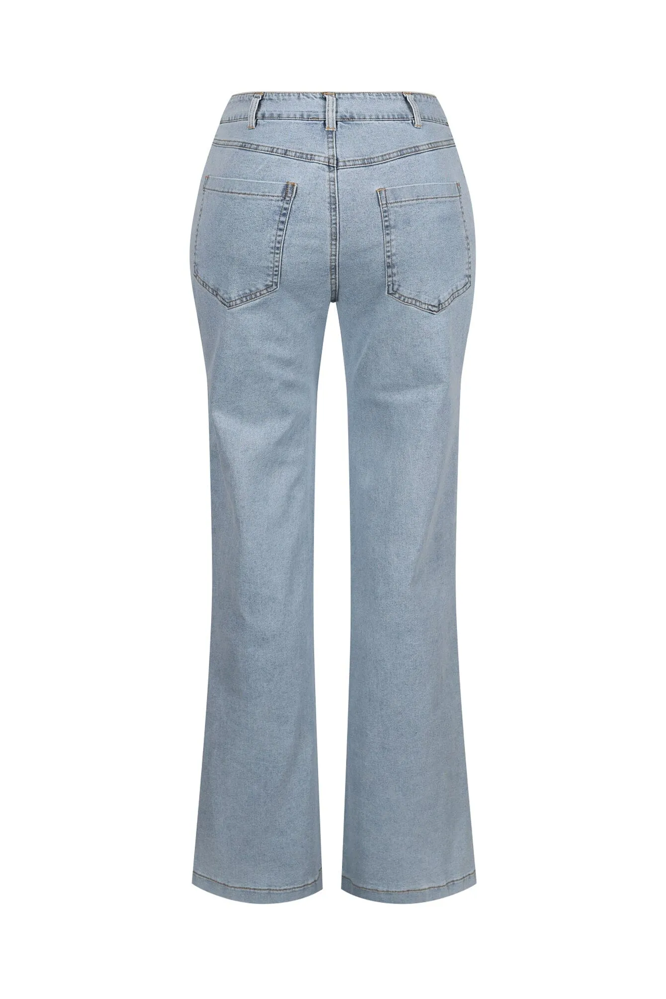 Wear The Attitude Cutout Baggy Jeans
