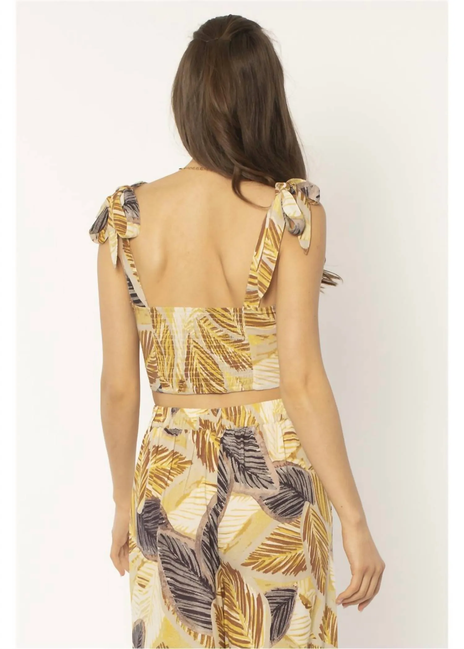 Wes Woven Crop Top In Alc