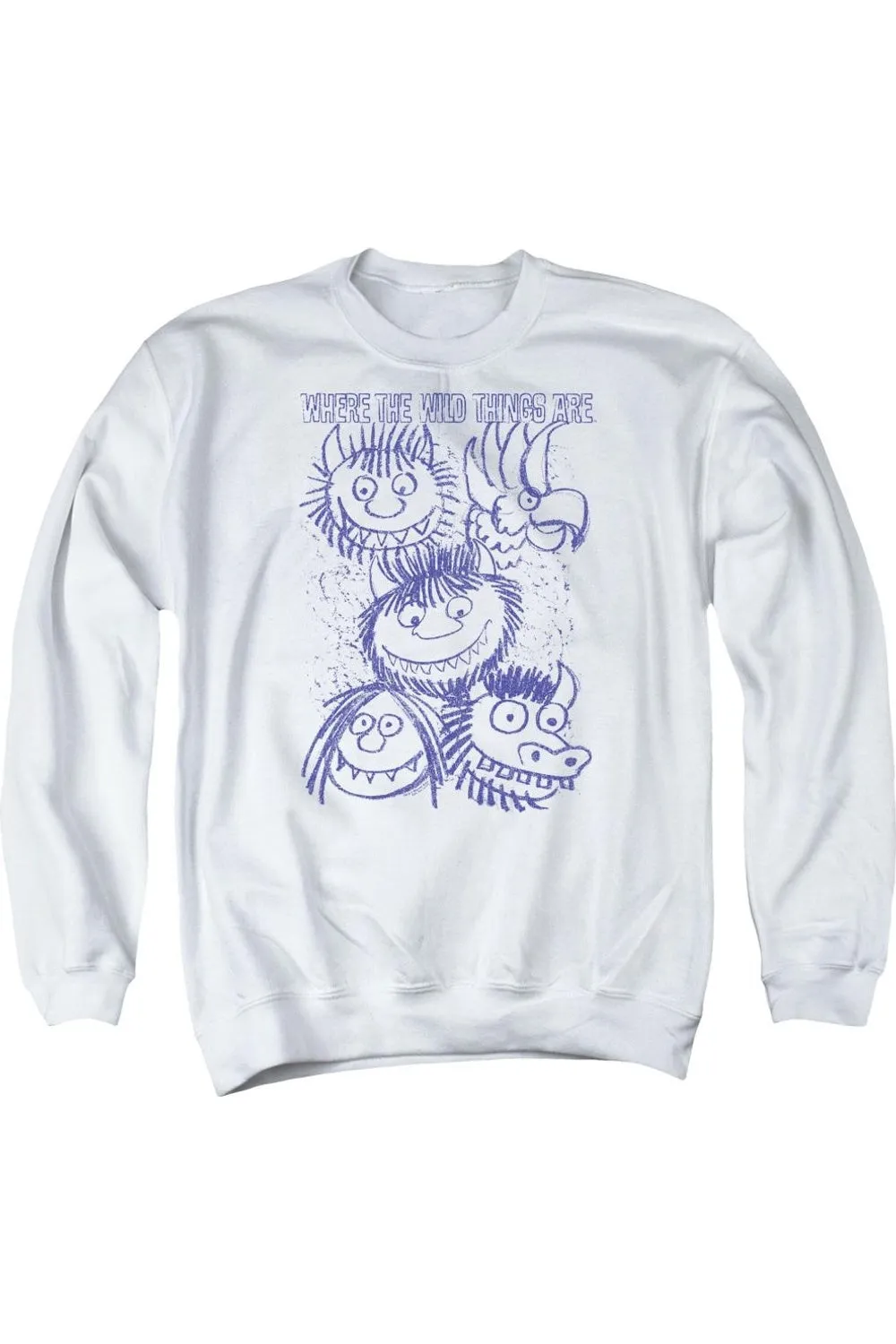 Where The Wild Things Are Wild Sketch Adult Crewneck Sweatshirt