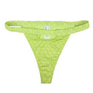 Women's ALL Over Brand Print Bikini Bottom,Neopn Green