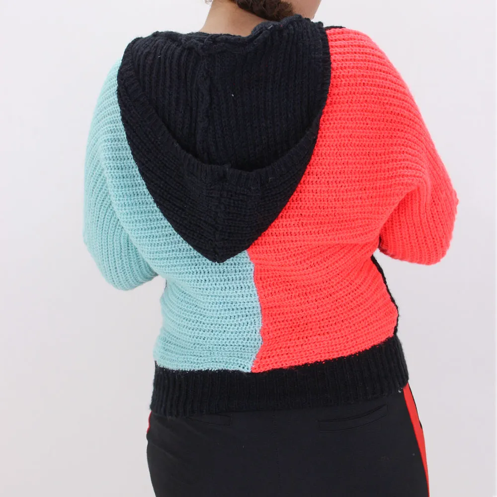 Women's Colorblocked Sweater,Multi