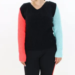 Women's Colorblocked Sweater,Multi