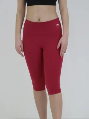 Women's Cropped Legging,Fuchsia