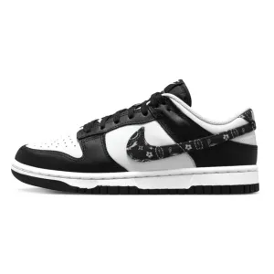 Women's Dunk Low Black Paisley Panda Black White Nike Dunk
